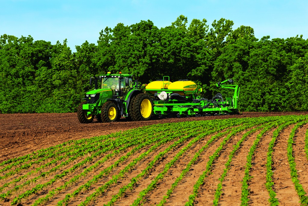 Soybeans will make up a large percentage of this year's crops. Photo credit: John Deere. 