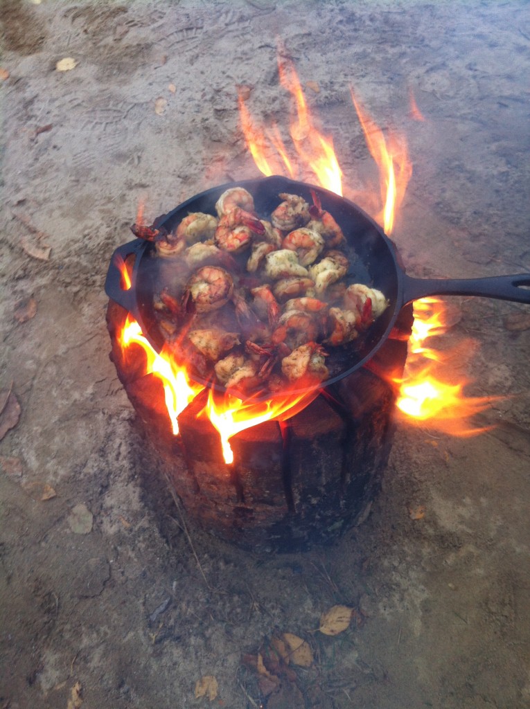 Schemler's pork hors d'oeuvres cooking. Photo credit Owen Roberts